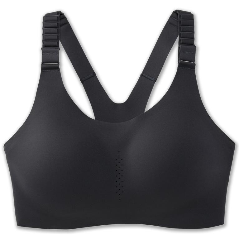 Brooks Dare Racerback 2.0 Womens Sports Running Bra - Asphalt/DarkGey - Philippines (465082GZH)